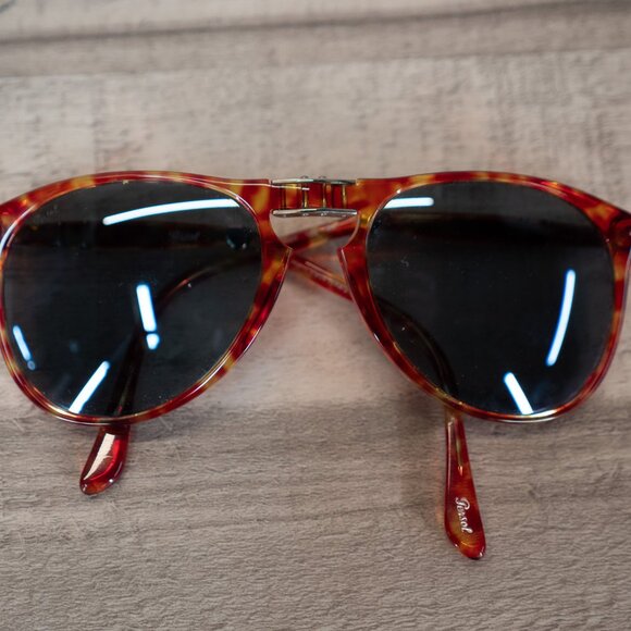 Persol Accessories - Persol 714 Sunglasses Tortoise Havana Red Folding